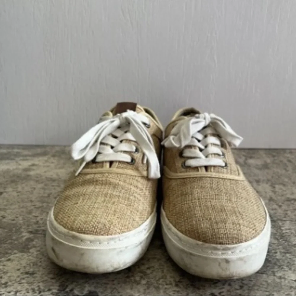 Casual Tan Canvas Men’s Sneakers